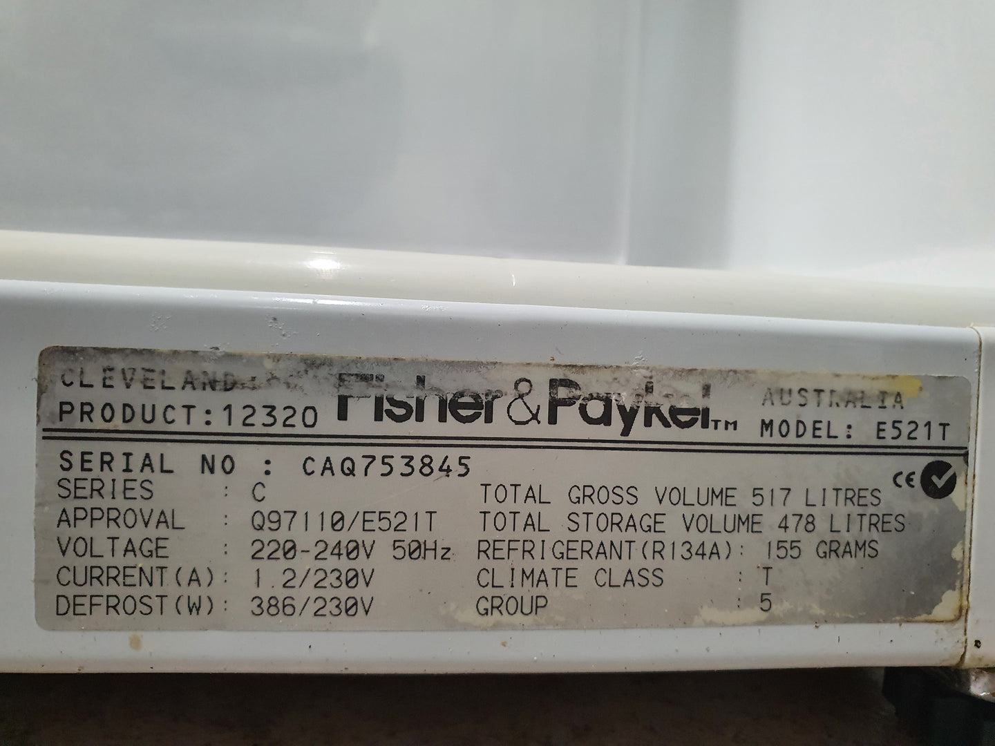 Fisher&Paykel 517L Refrigerator