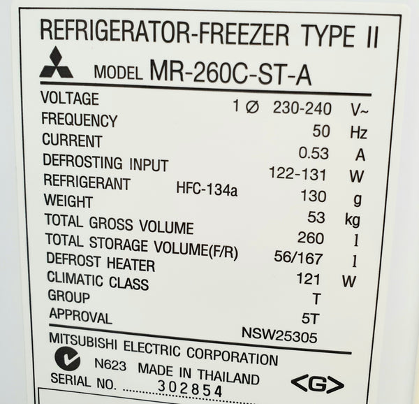 Mitsubishi 260L fridge Cheap World Online