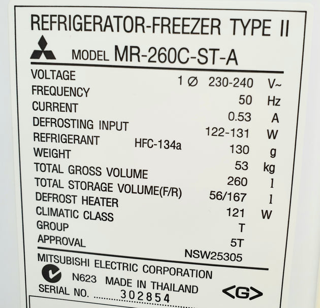 Mitsubishi 260L fridge Cheap World Online