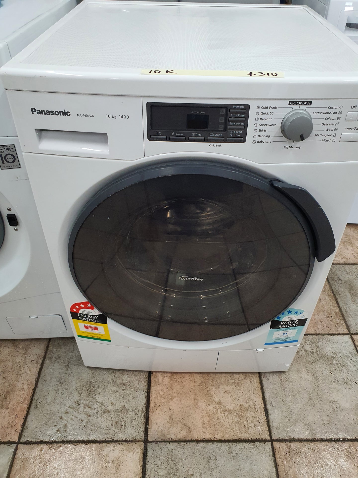 Panasonic 10k front loader washing machine Cheap World Online