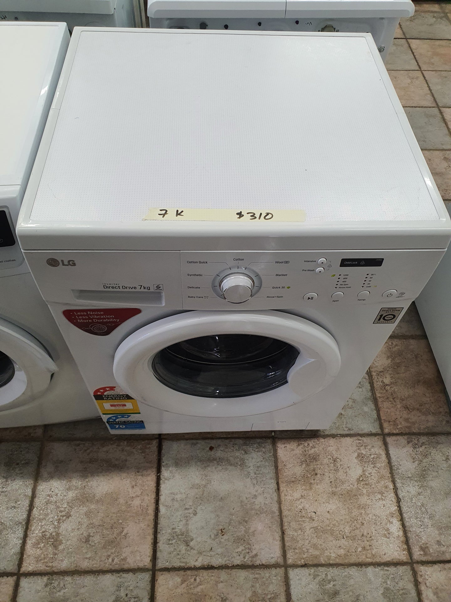 Lg 7kg front loader washing machine Cheap World Online