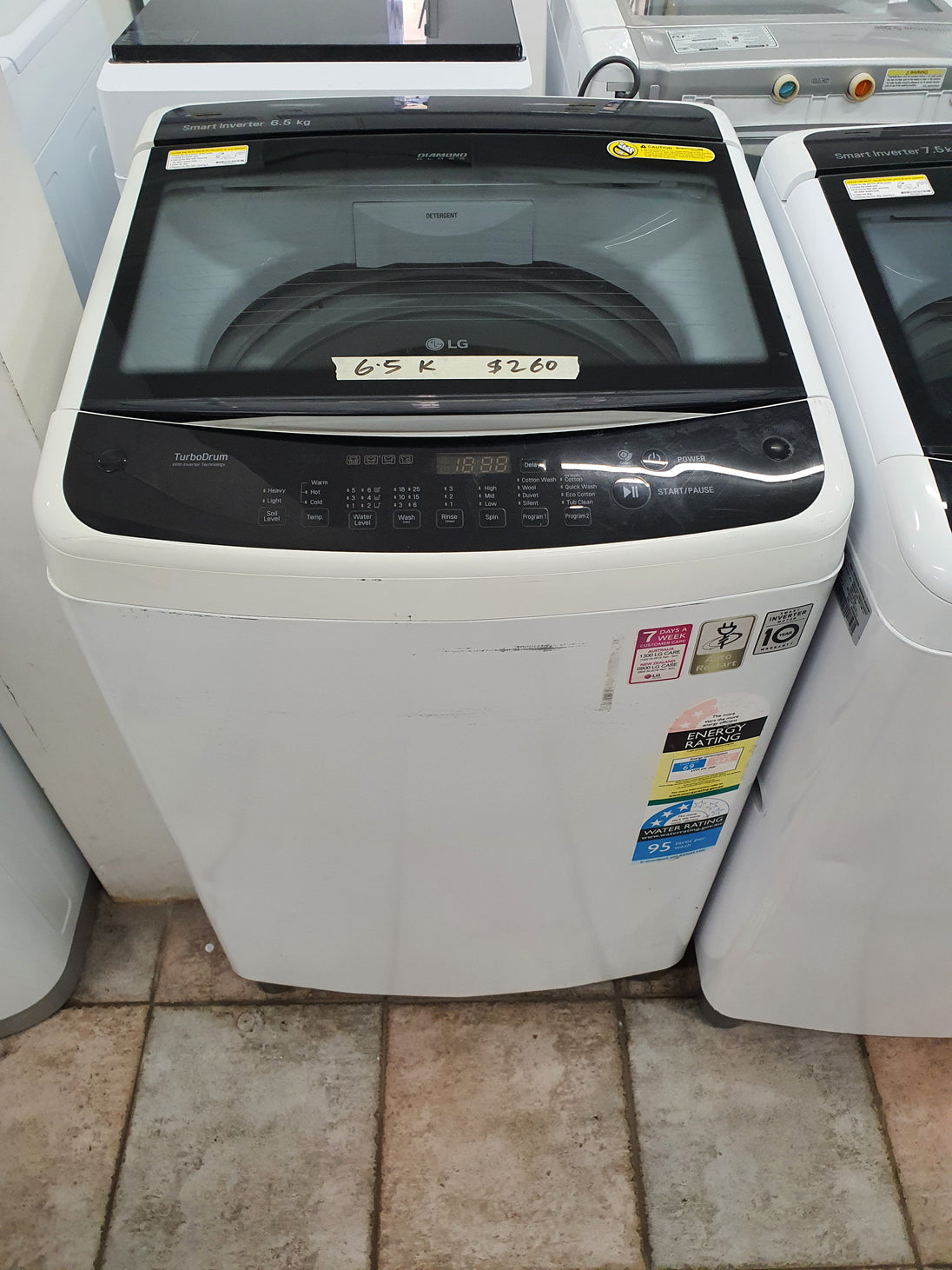 LG 6.5kg toploader washing machine Cheap World Online