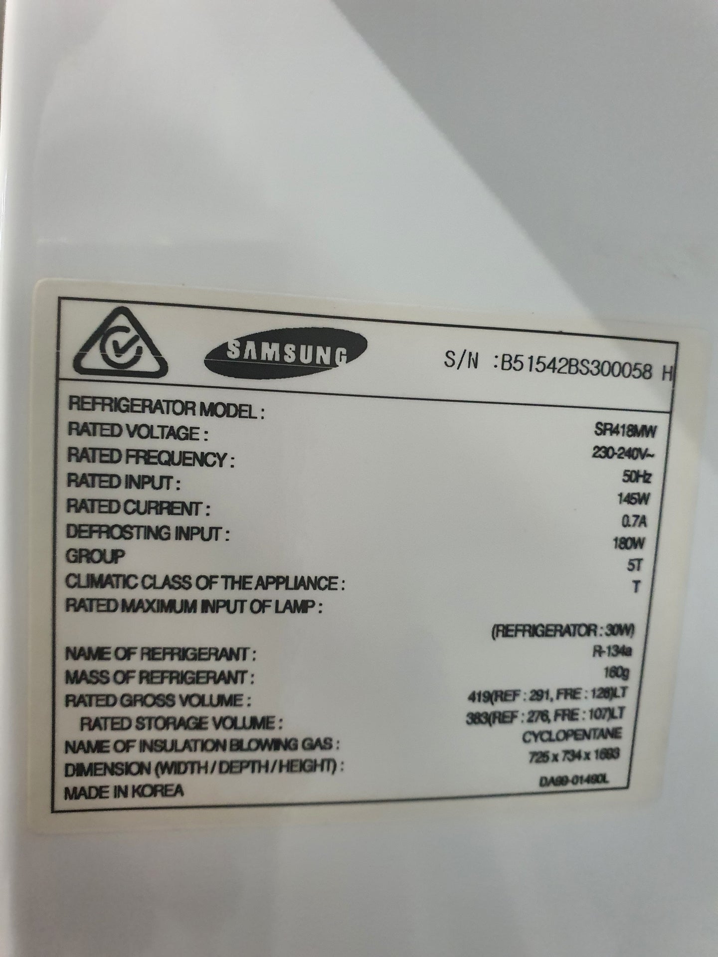 Samsung 419l Refrigerator Cheap World Online