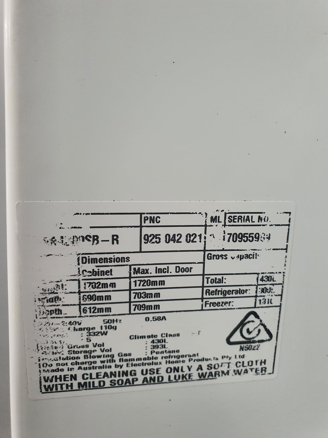Electrolux 430 L Refrigerator Cheap World Online