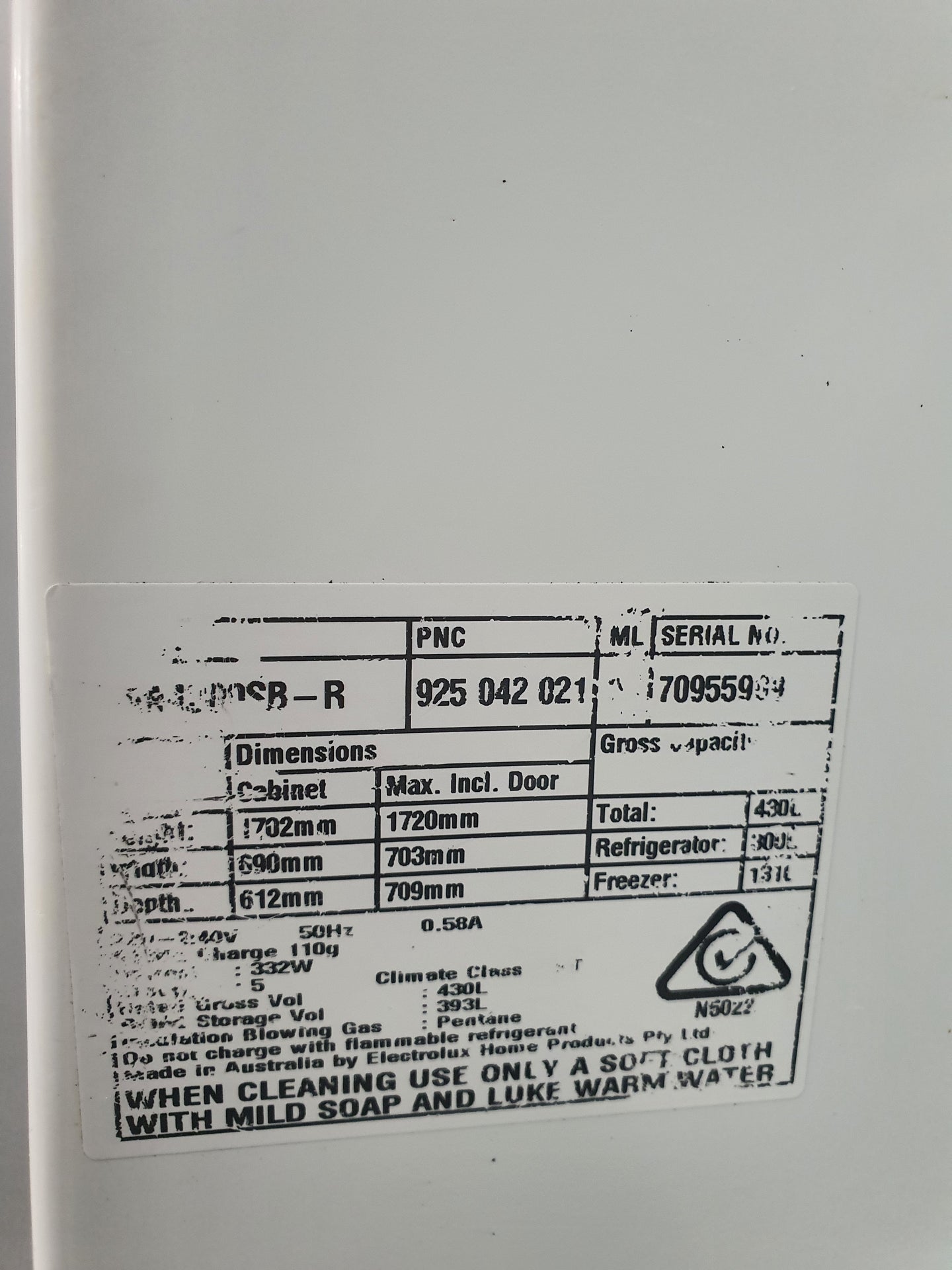 Electrolux 430 L Refrigerator Cheap World Online
