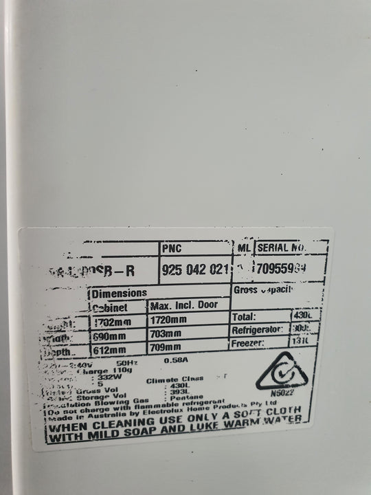 Electrolux 430 L Refrigerator Cheap World Online