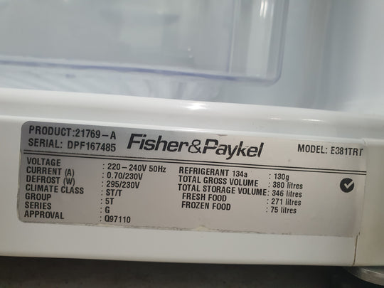Fisher&Paykel 380L Refrigerator Cheap World Online