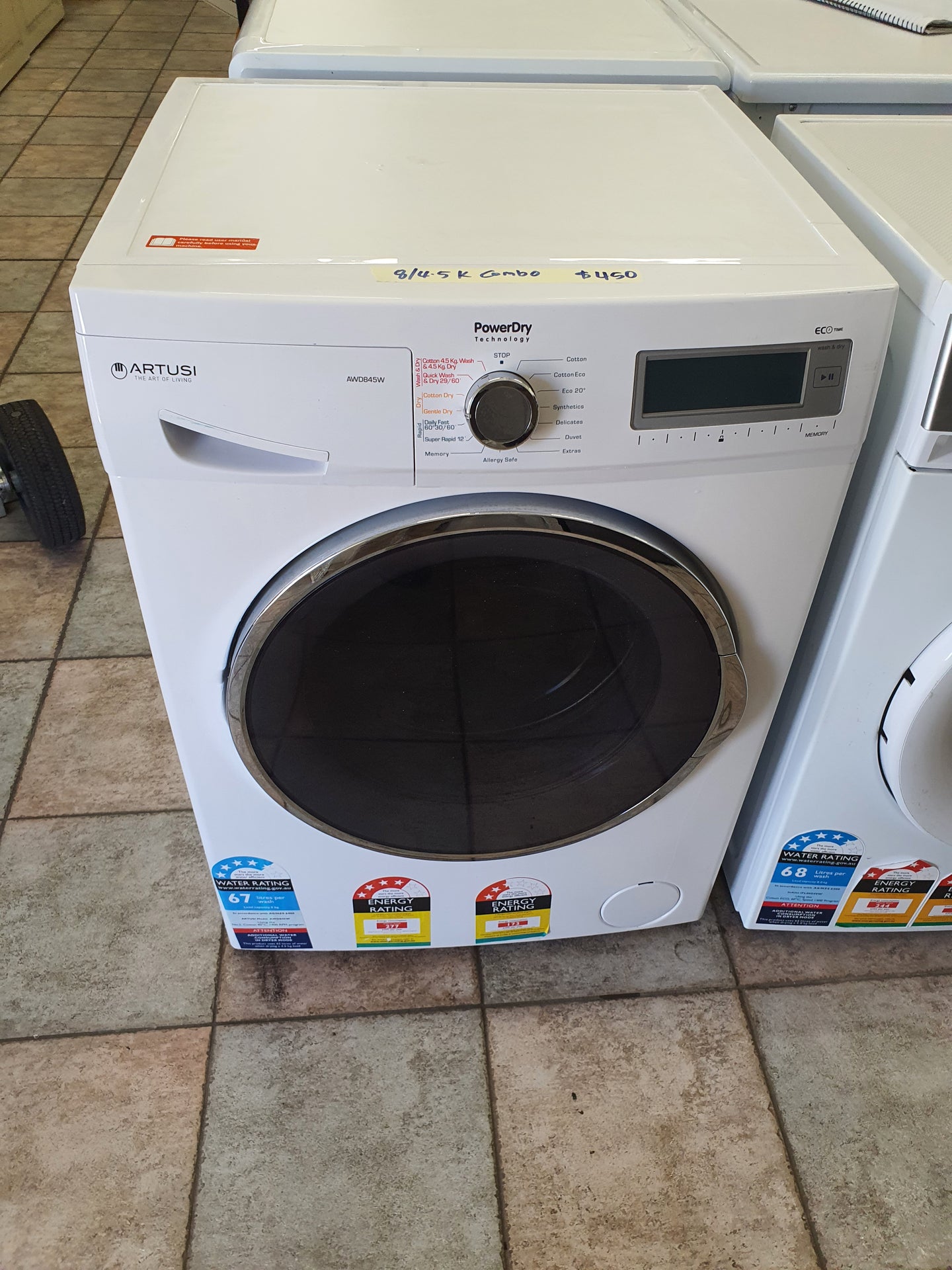 Artusi 8/4.5kg combo washer and dryer machine Cheap World Online