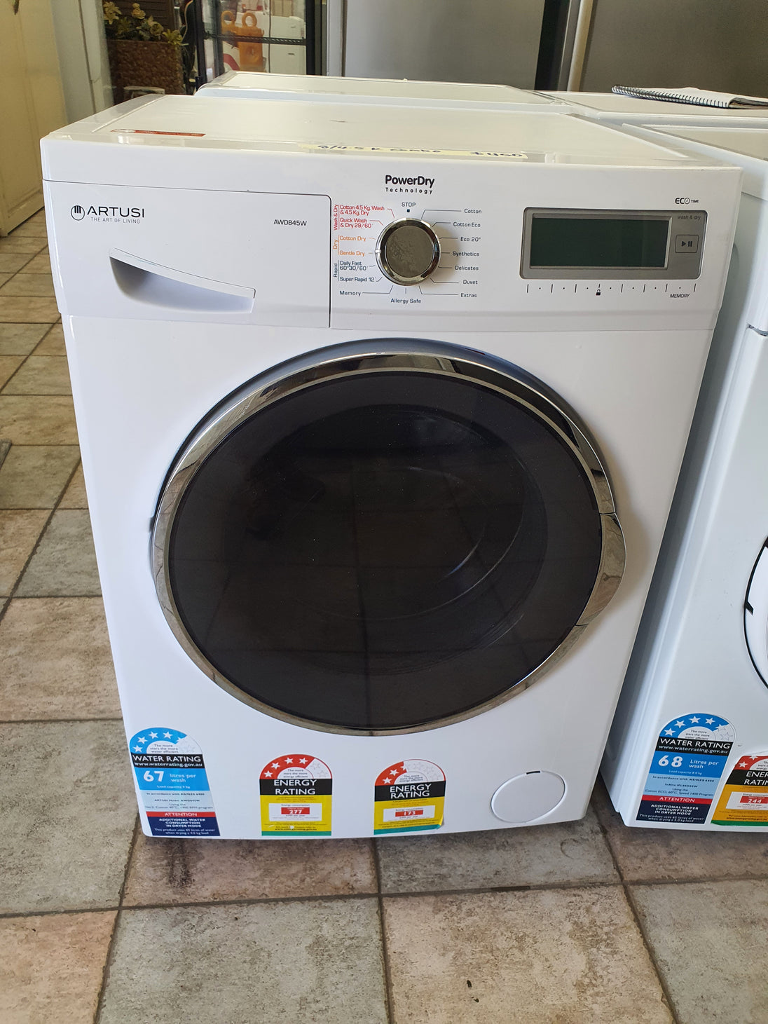 Artusi 8/4.5kg combo washer and dryer machine Cheap World Online
