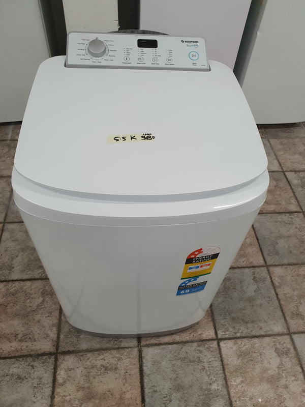 Simpson 5.5k toploader washing machine Cheap World Online