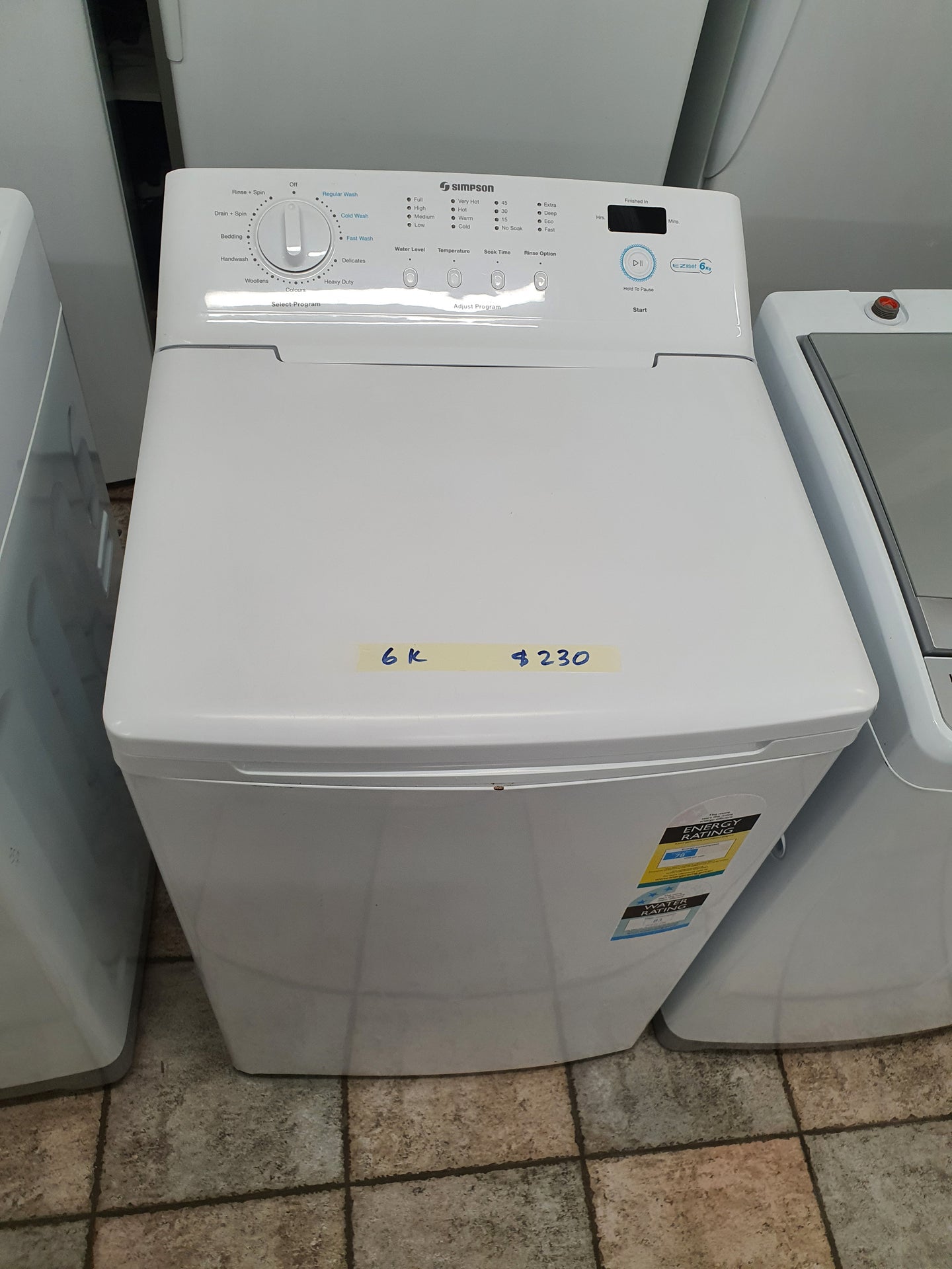 Simpson 6k Top loader washing machine Cheap World Online