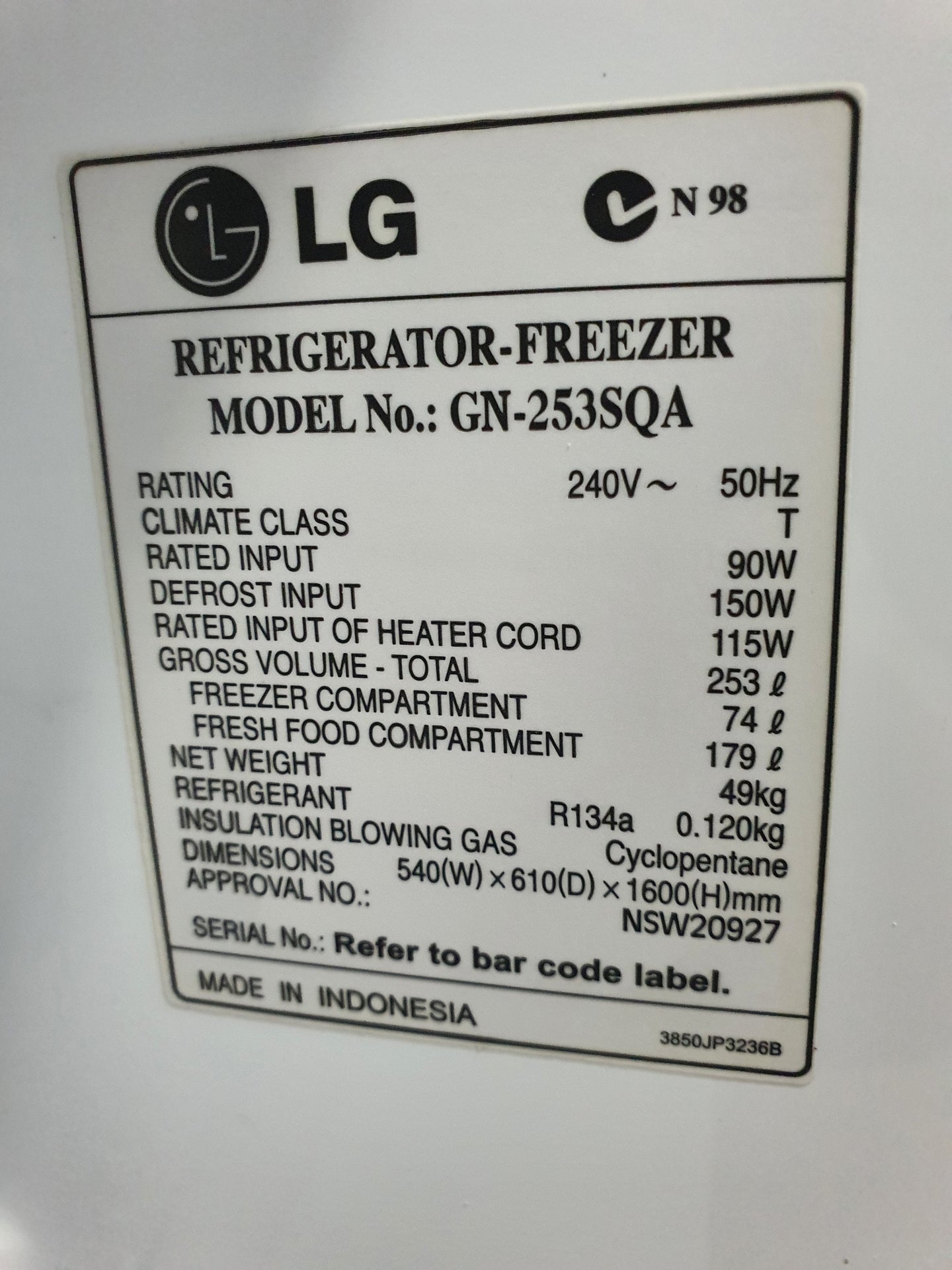 LG 253L Refrigerator Cheap World Online