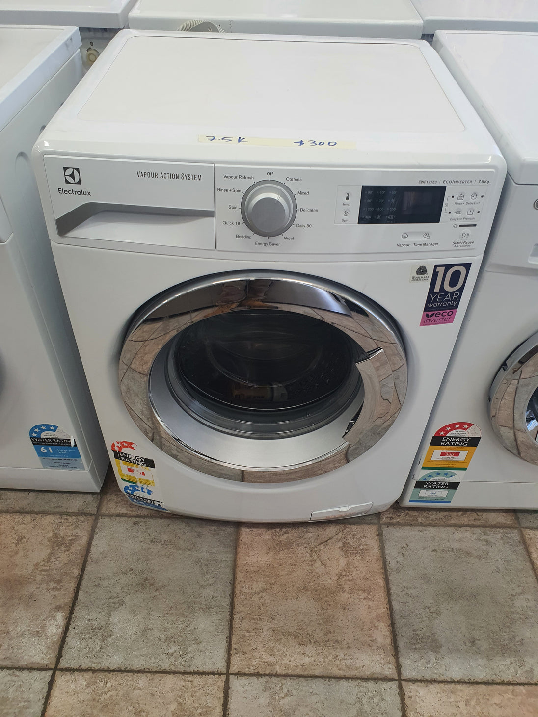 Electrolux 7.5k front loader washing machine Cheap World Online