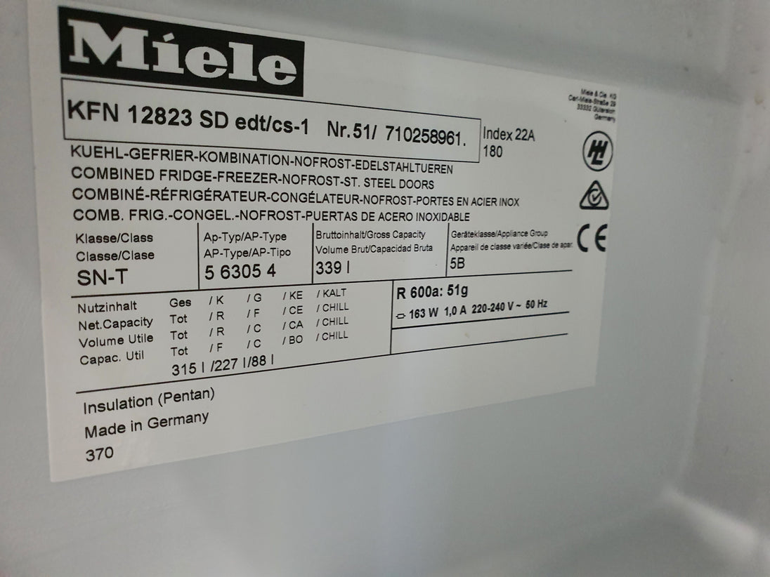 Miele 339L Refrigerator Cheap World Online