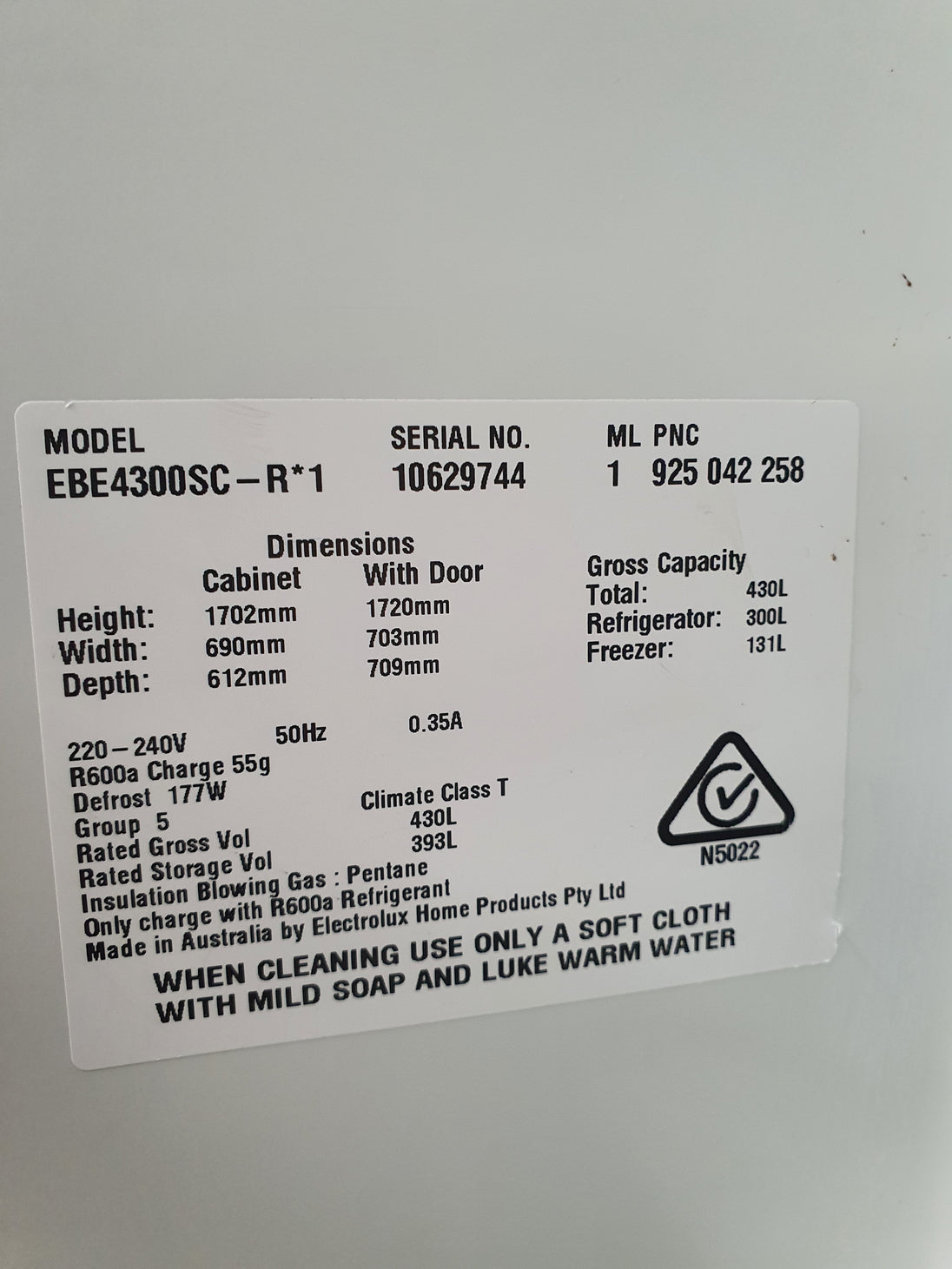 Electrolux 430L Refrigerator Cheap World Online