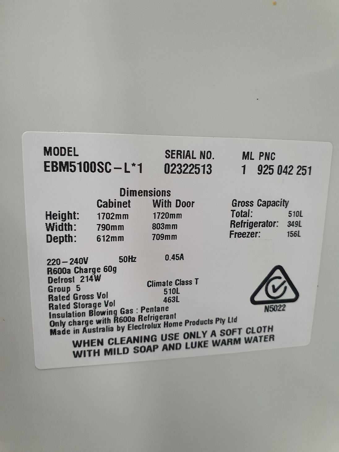 Electrolux 510L Refrigerator Cheap World Online