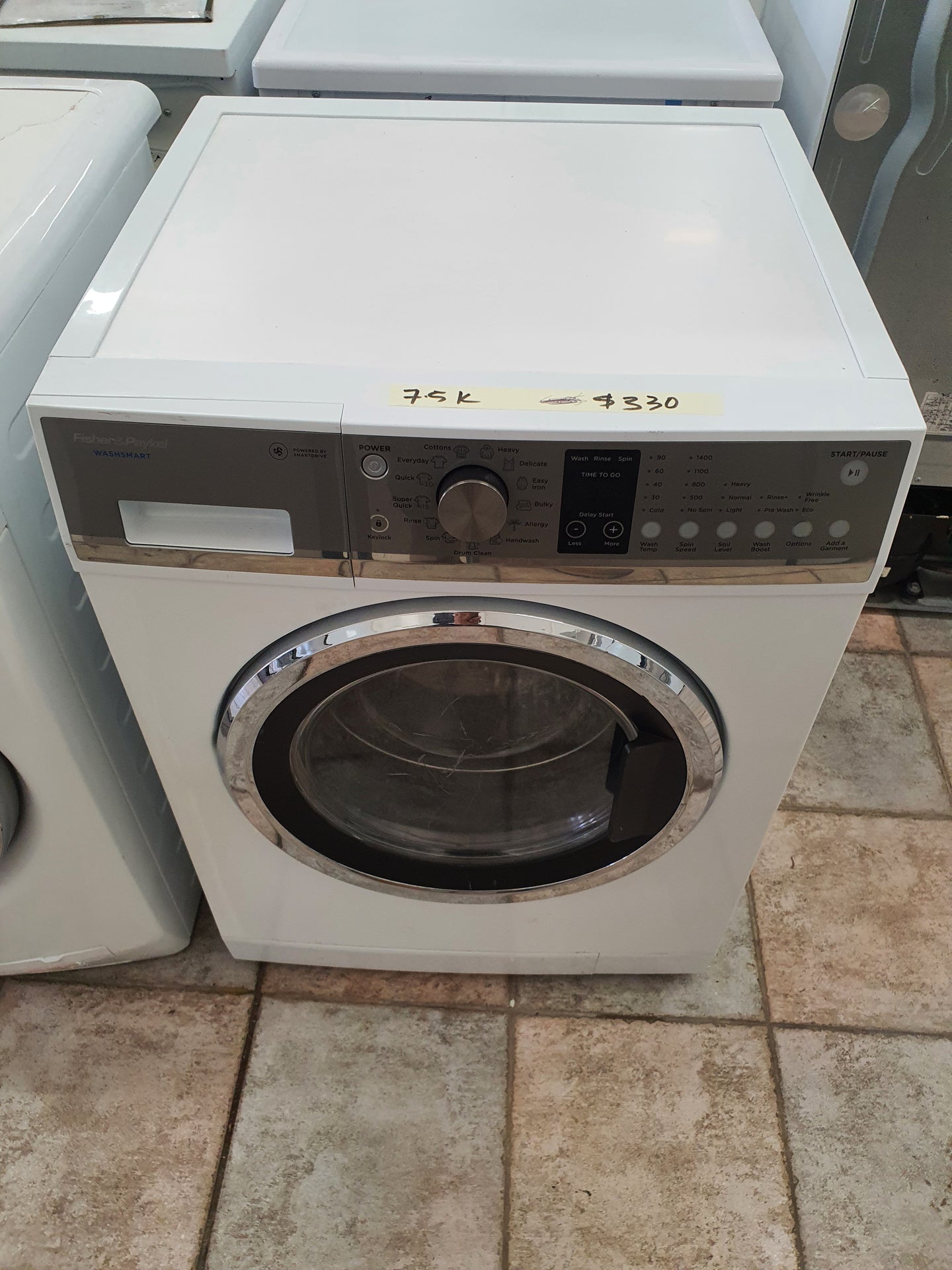 Fisher&Paykel 7.5kg front loader washing machine Cheap World Online