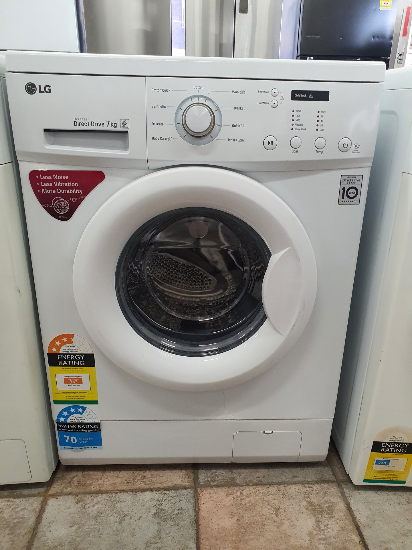LG 7kg front loader washing machine Cheap World Online
