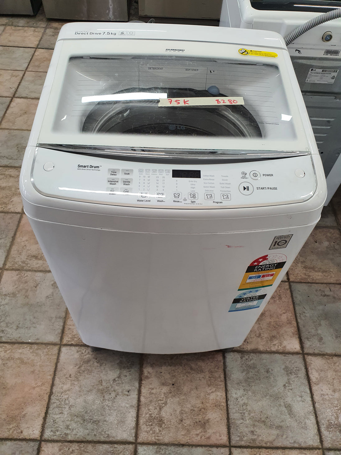 LG 7.5k Top loader washing machine Cheap World Online