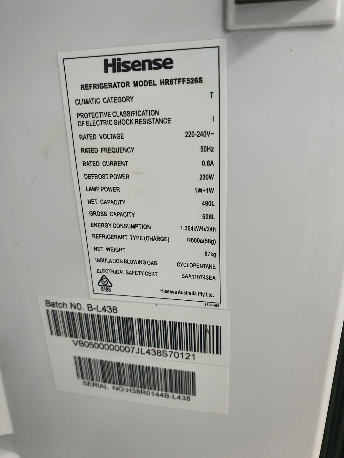 Hisense 526L Refrigerator Cheap World Online