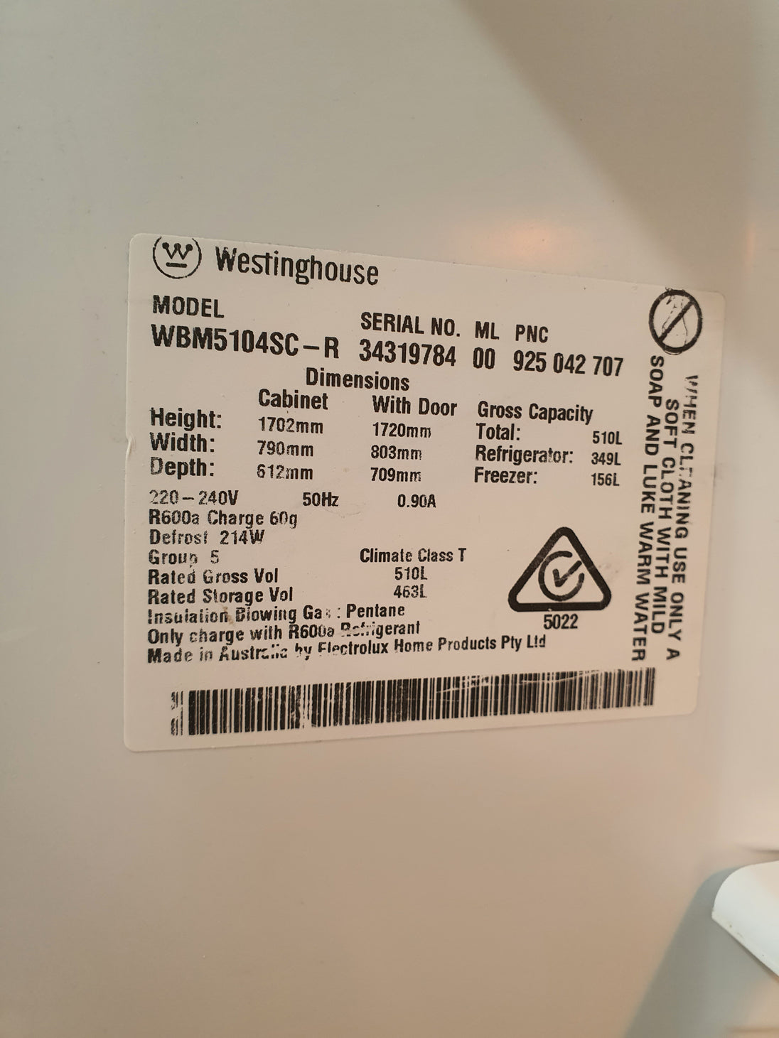 Westinghouse 510 L Refrigerator Cheap World Online