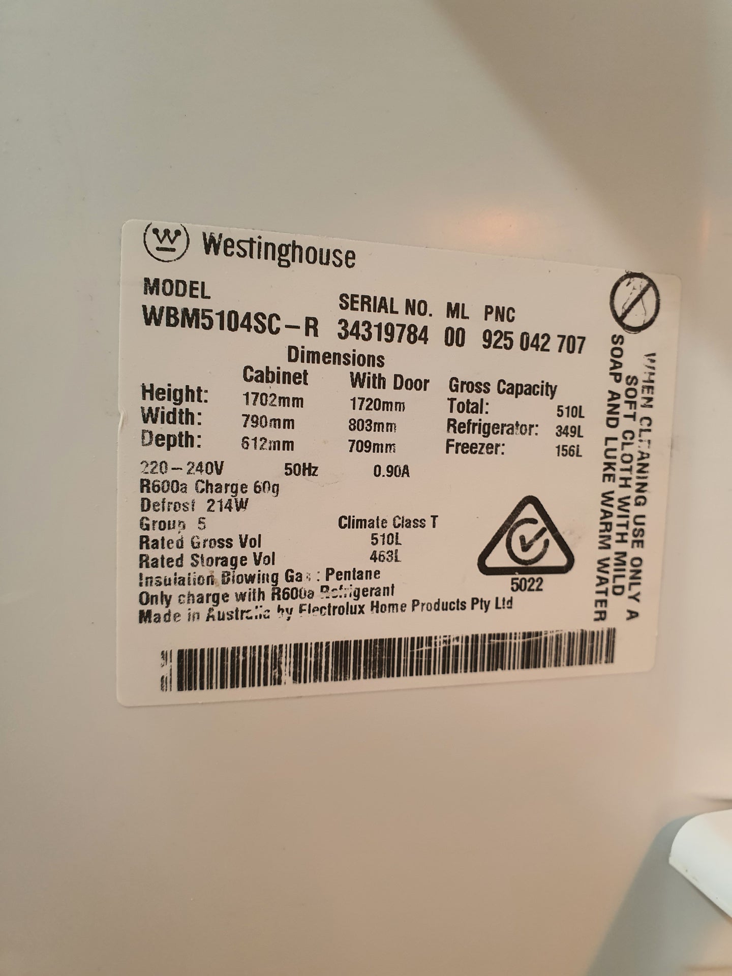 Westinghouse 510 L Refrigerator Cheap World Online