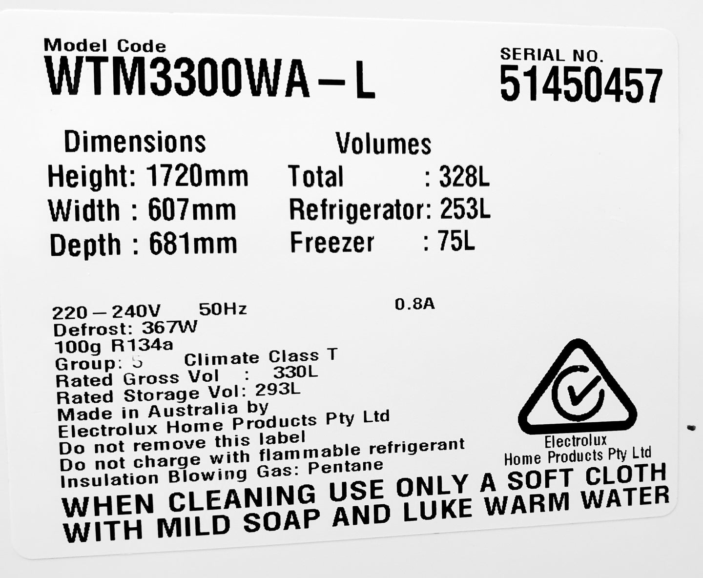 Westinghouse 328L fridge Cheap World Online