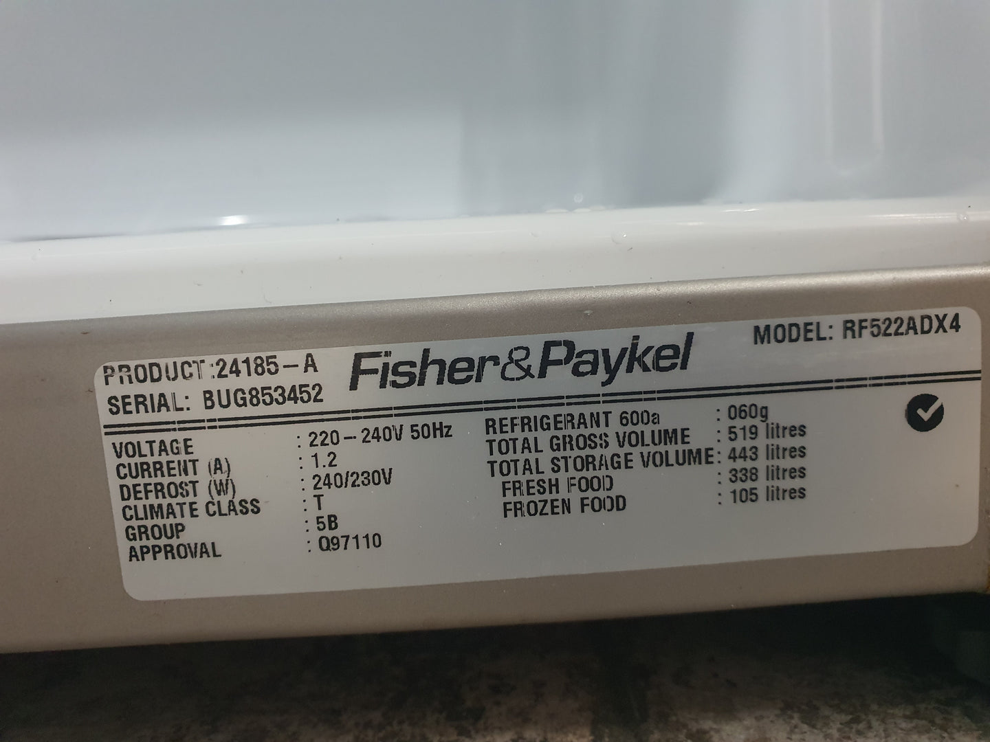 Fisher&Paykel 519L french door Refrigerator Cheap World Online