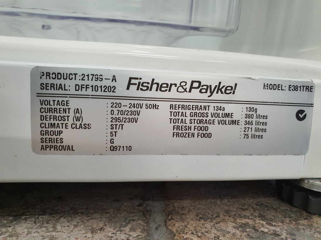 Fisher&Paykel 380L Refrigerator Cheap World Online