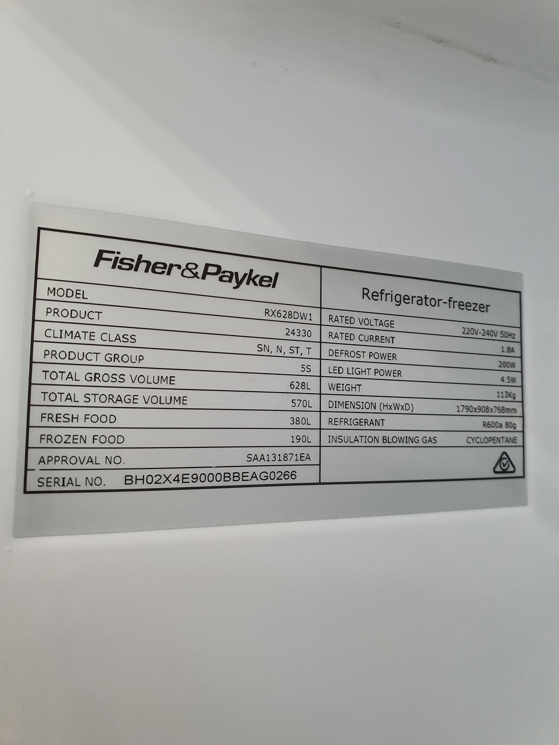 Fisher&Paykel 628 L Refrigerator Cheap World Online