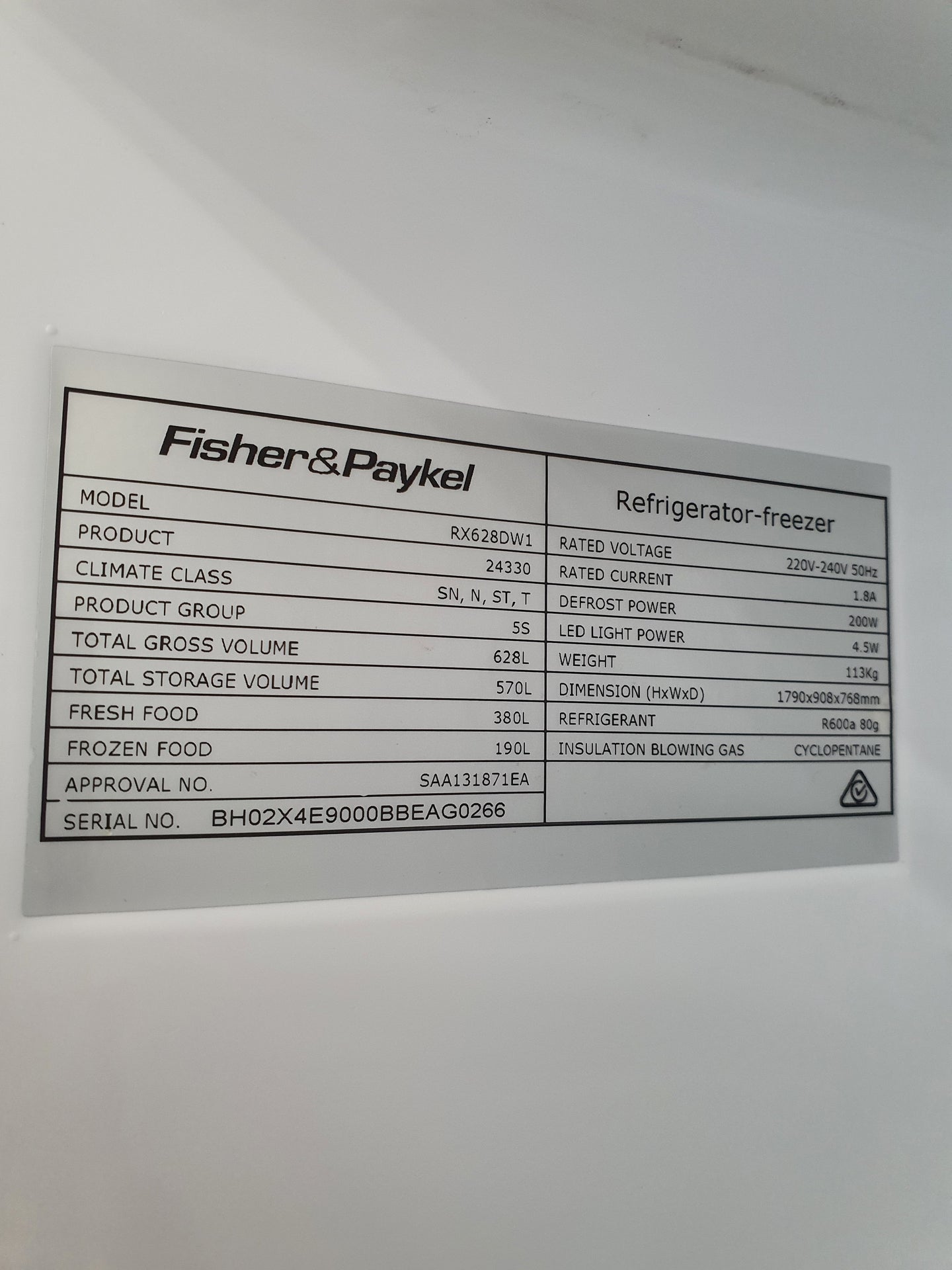 Fisher&Paykel 628 L Refrigerator Cheap World Online