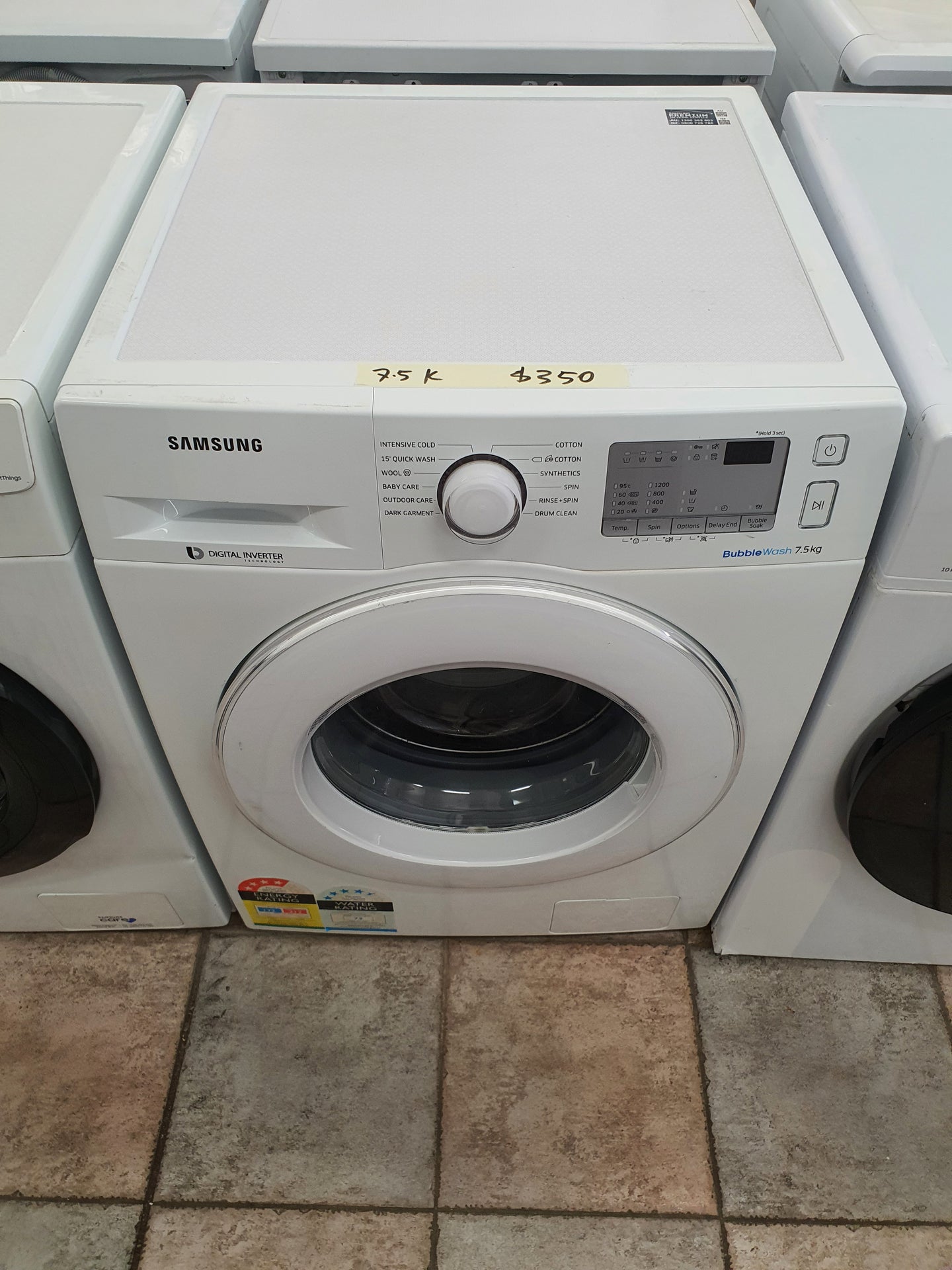 Samsung 7.5 kg front loader washing machine Cheap World Online