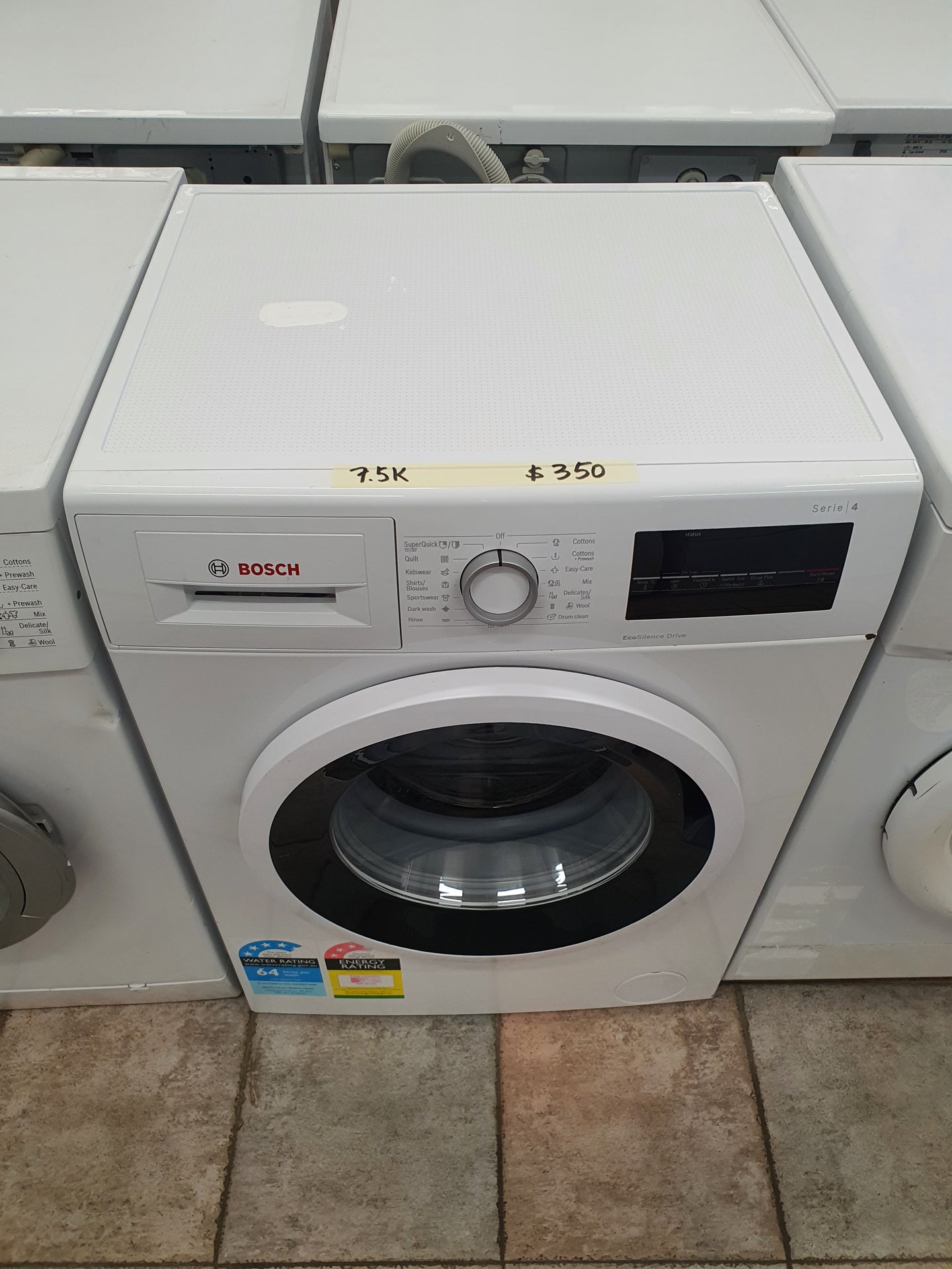 Bosch 7.5kg front loader washing machine Cheap World Online