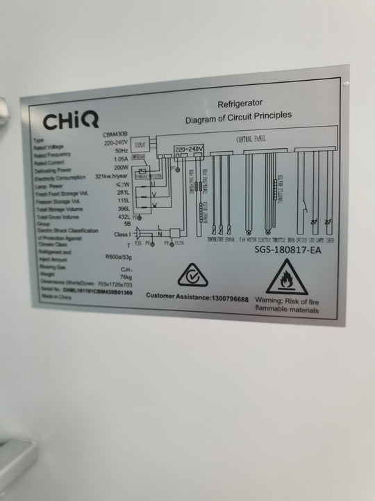 CHIQ 432L Refrigerator Cheap World Online