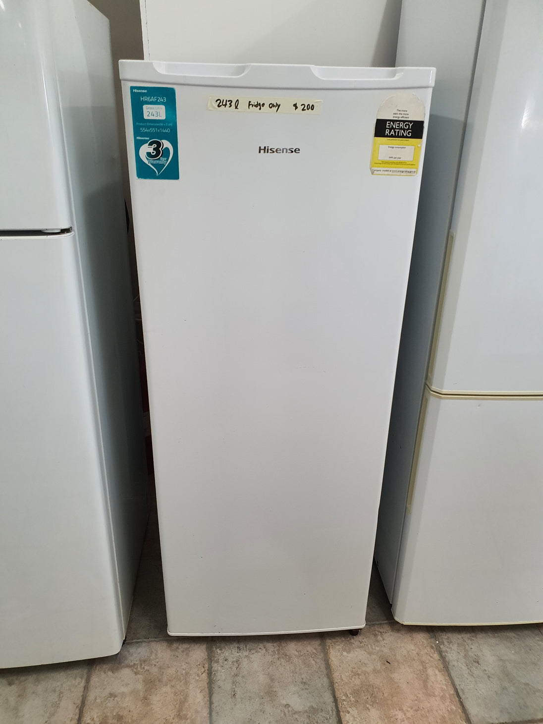 Hisense 234 l fridge only Cheap World Online