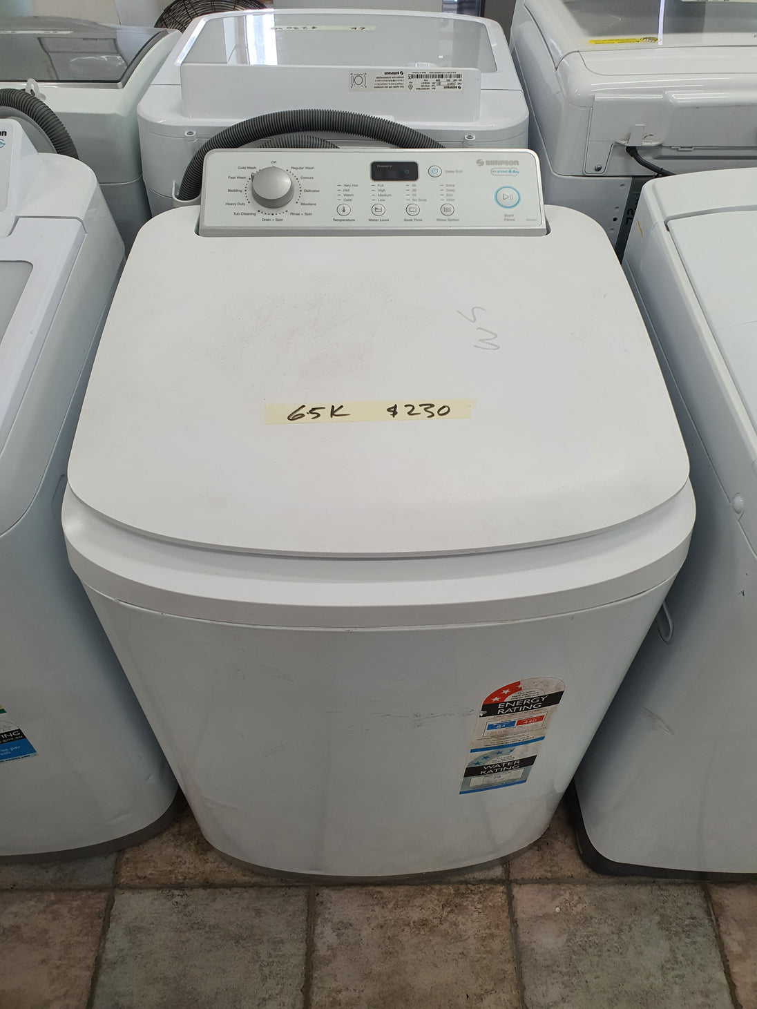 Simpson 6.5kg toploader washing machine Cheap World Online