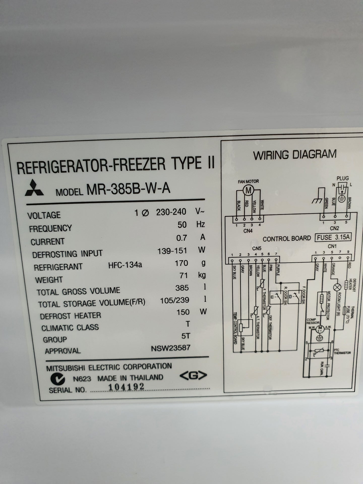 Mitsubishi 385L Refrigerator Cheap World Online