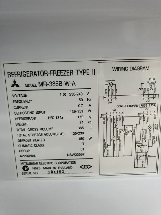 Mitsubishi 385L Refrigerator Cheap World Online