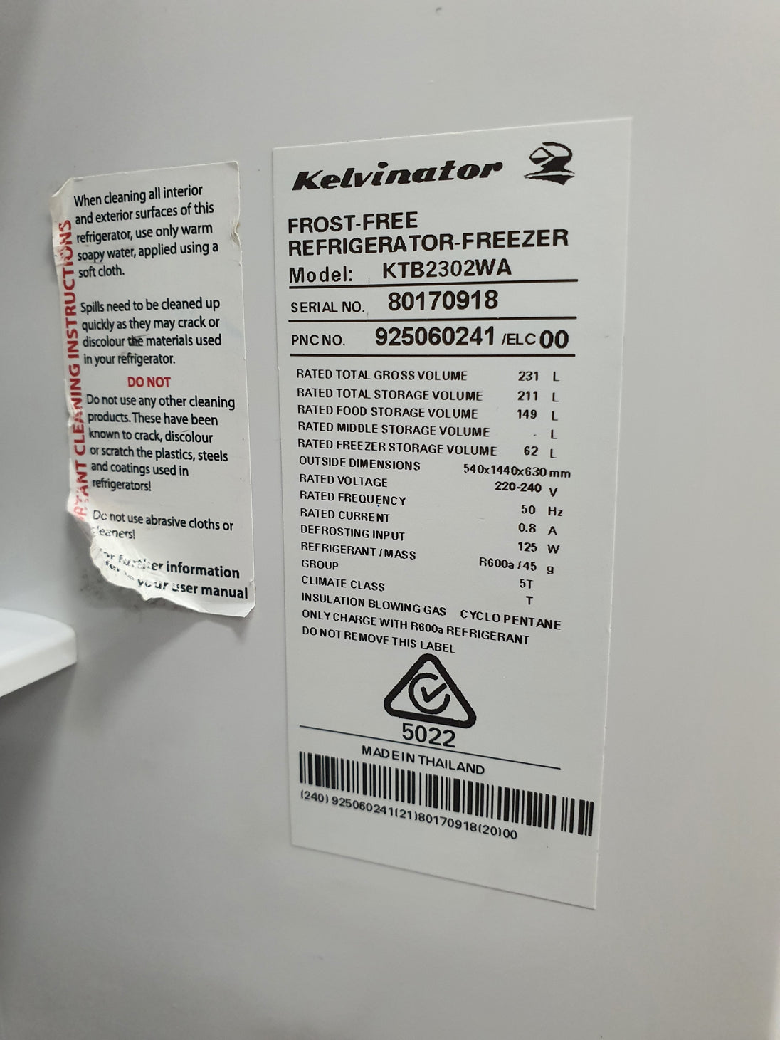 Kelvinator 231L Refrigerator Cheap World Online