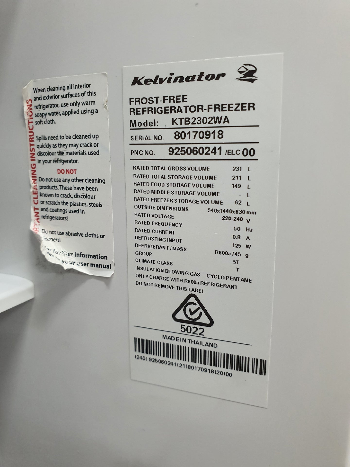 Kelvinator 231L Refrigerator Cheap World Online