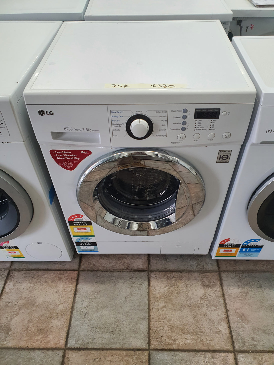 Lg 7.5 kg front loader washing machine Cheap World Online