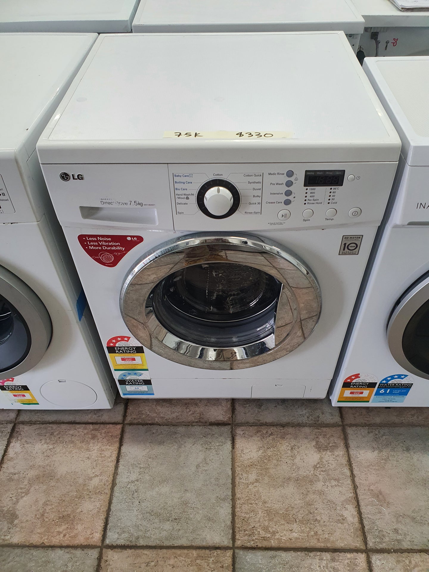 Lg 7.5 kg front loader washing machine Cheap World Online