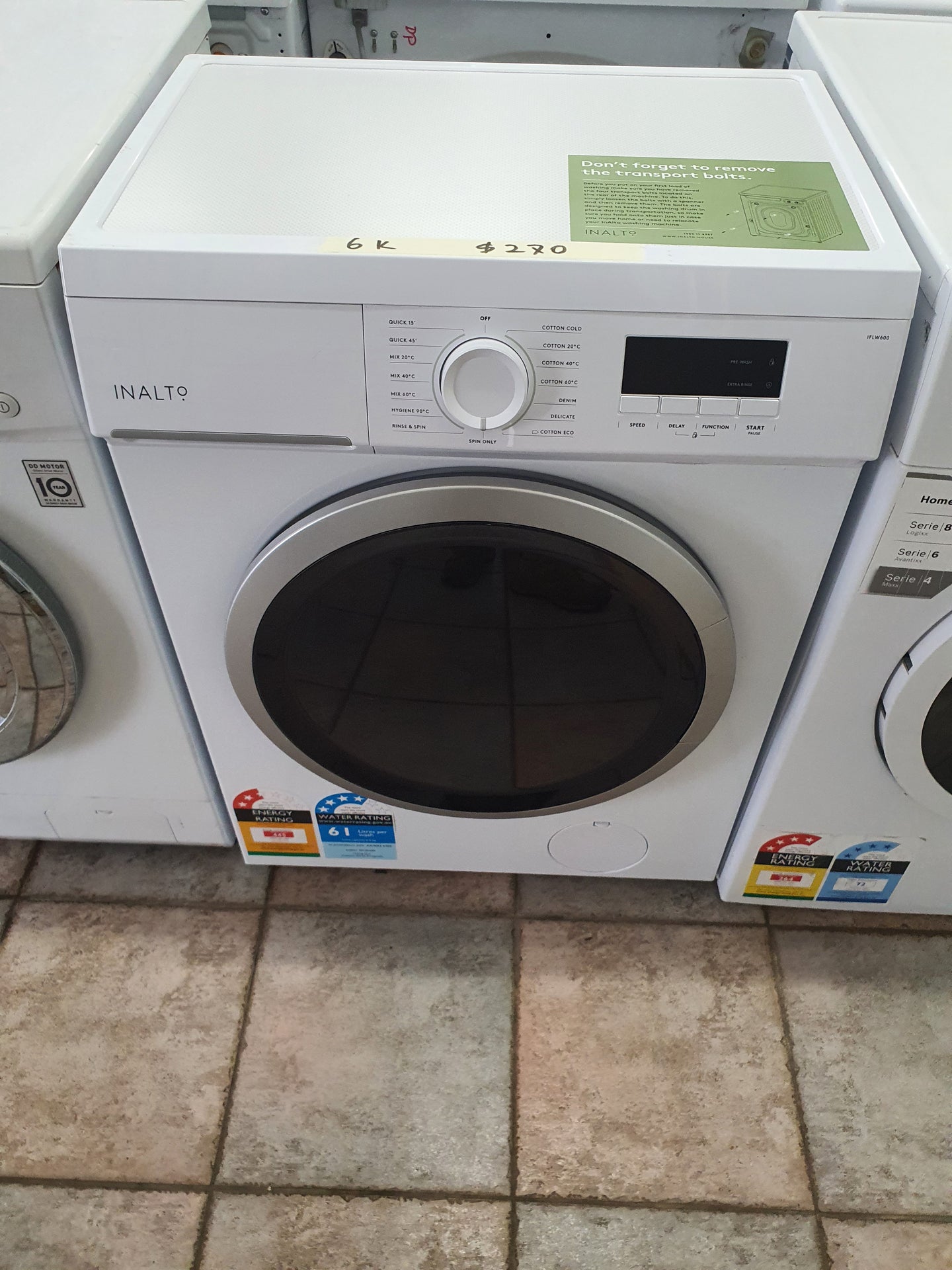 Esatto 6kg front loader washing machine Cheap World Online