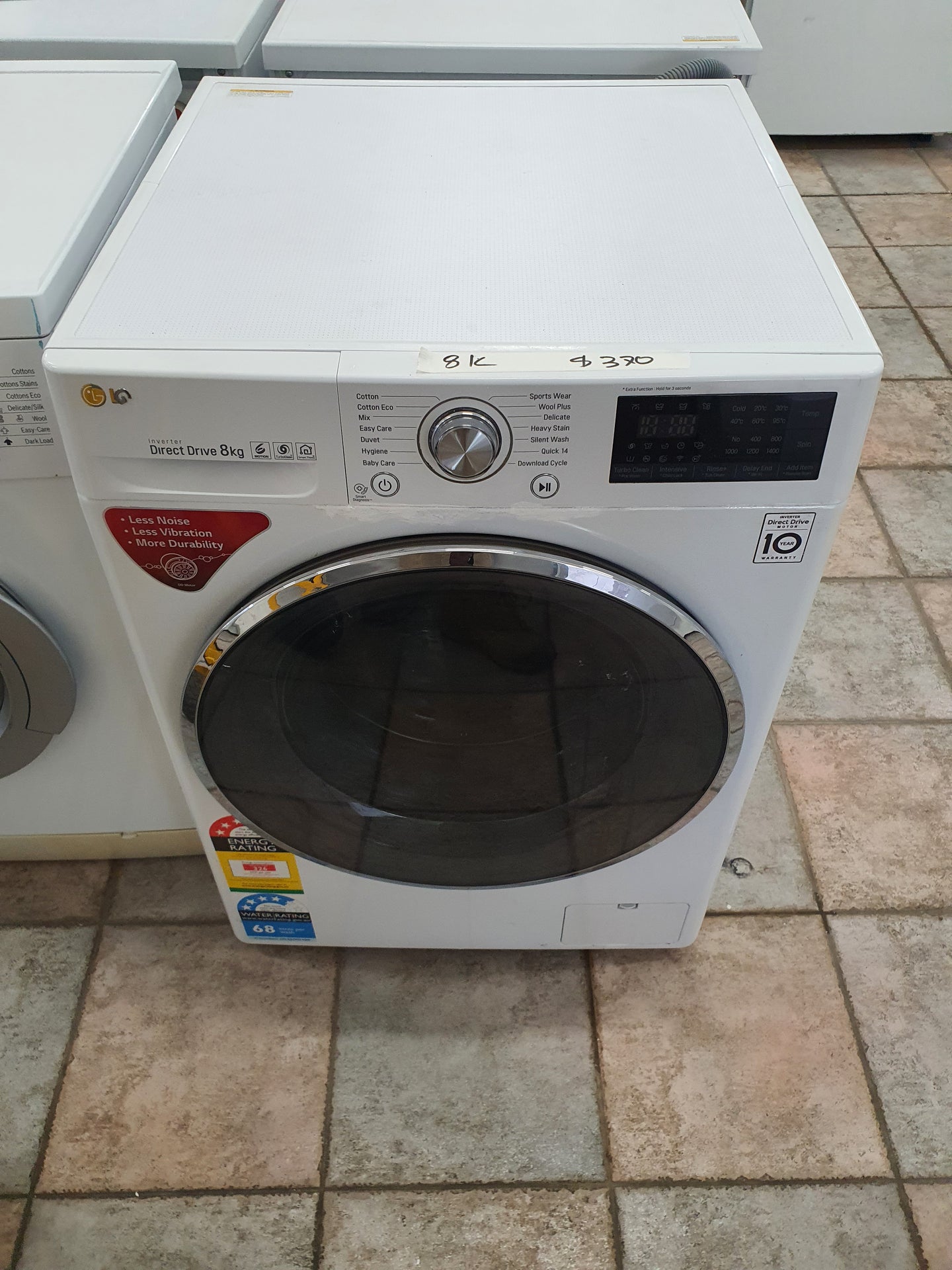 Lg 8kg front loader washing machine Cheap World Online