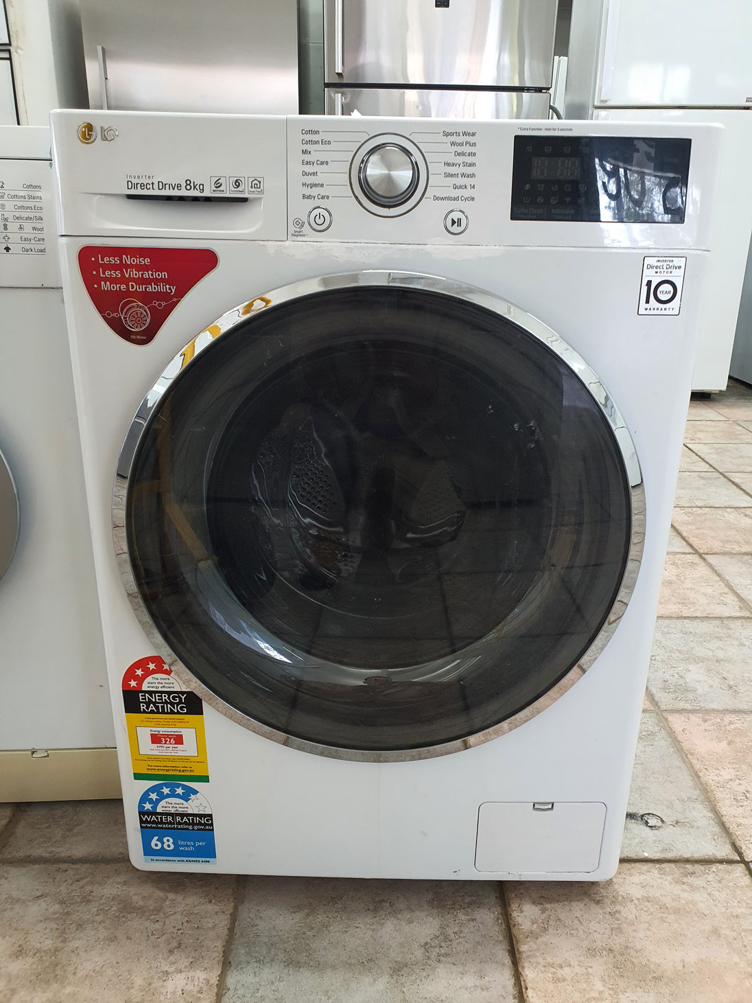 Lg 8kg front loader washing machine Cheap World Online