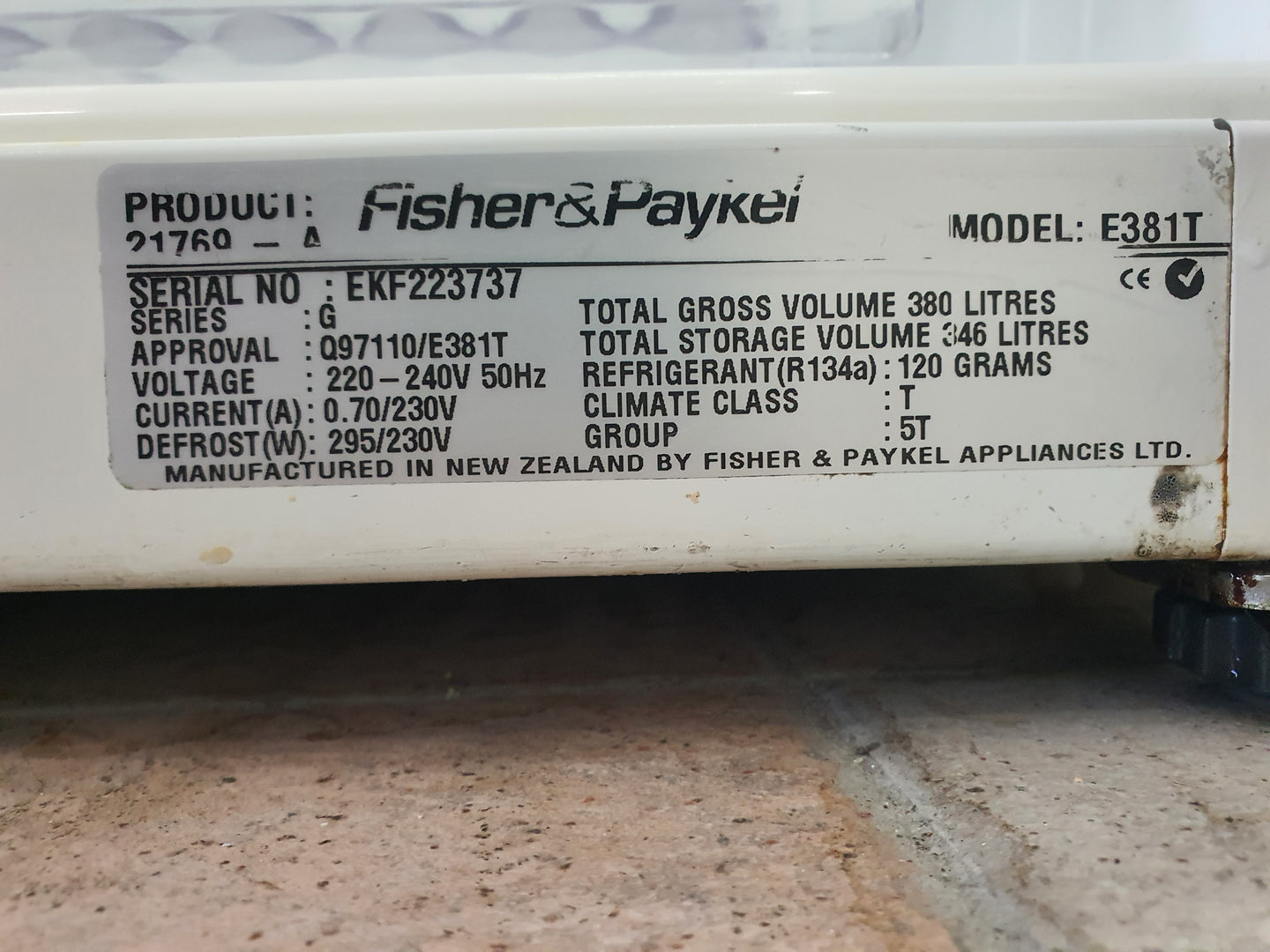 Fisher&Paykel 380L Refrigerator Cheap World Online