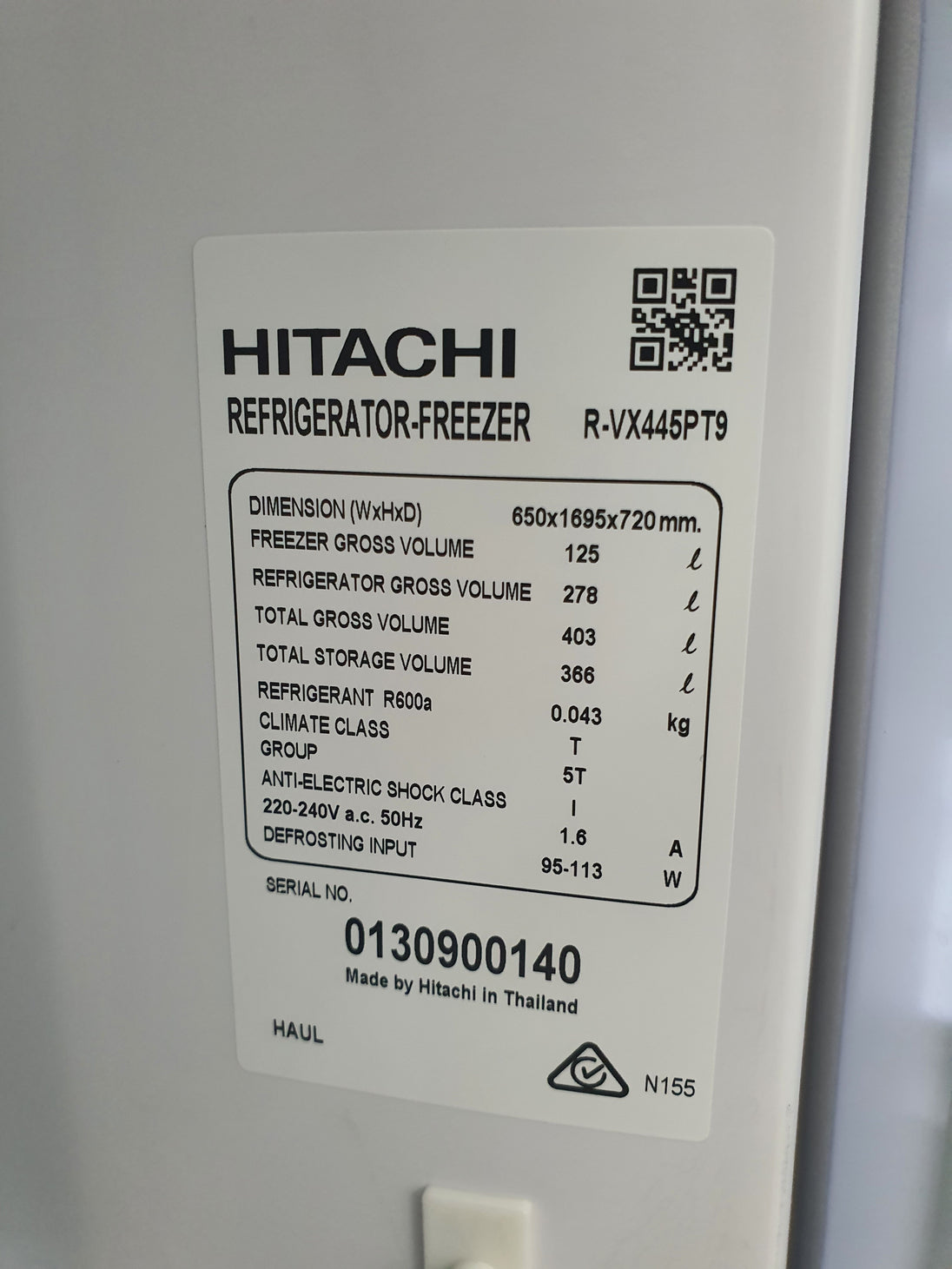 Hitachi 403L Refrigerator Cheap World Online