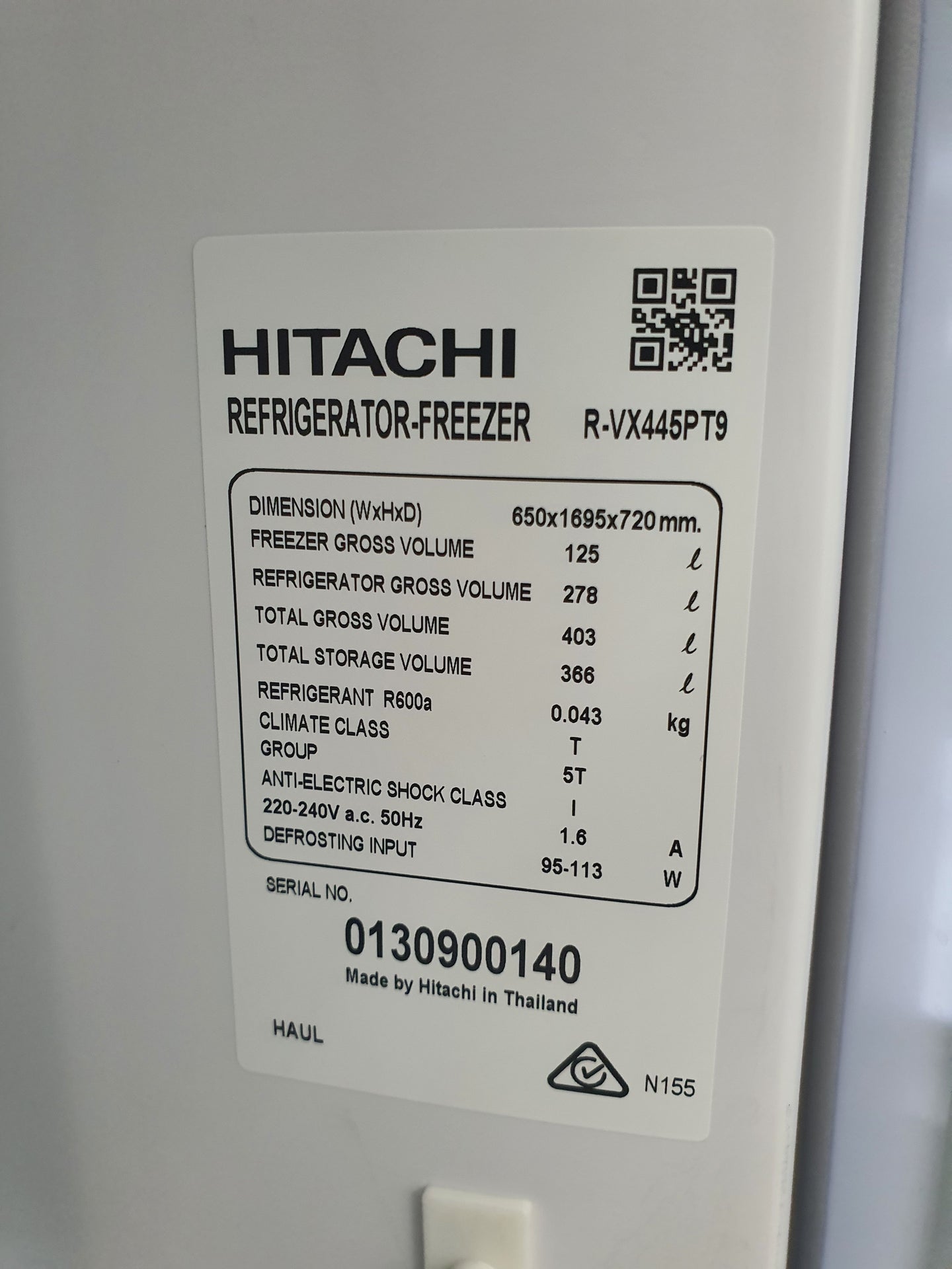 Hitachi 403L Refrigerator Cheap World Online