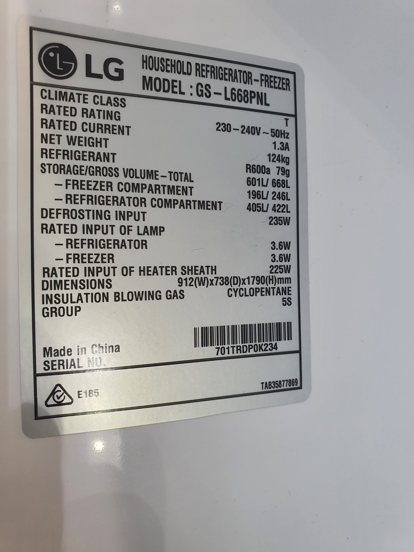 LG double door 668L Refrigerator Cheap World Online