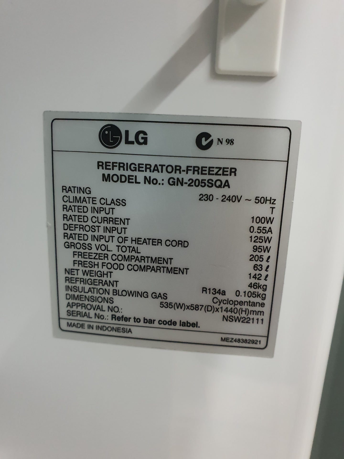 Lg 205L Refrigerator Cheap World Online